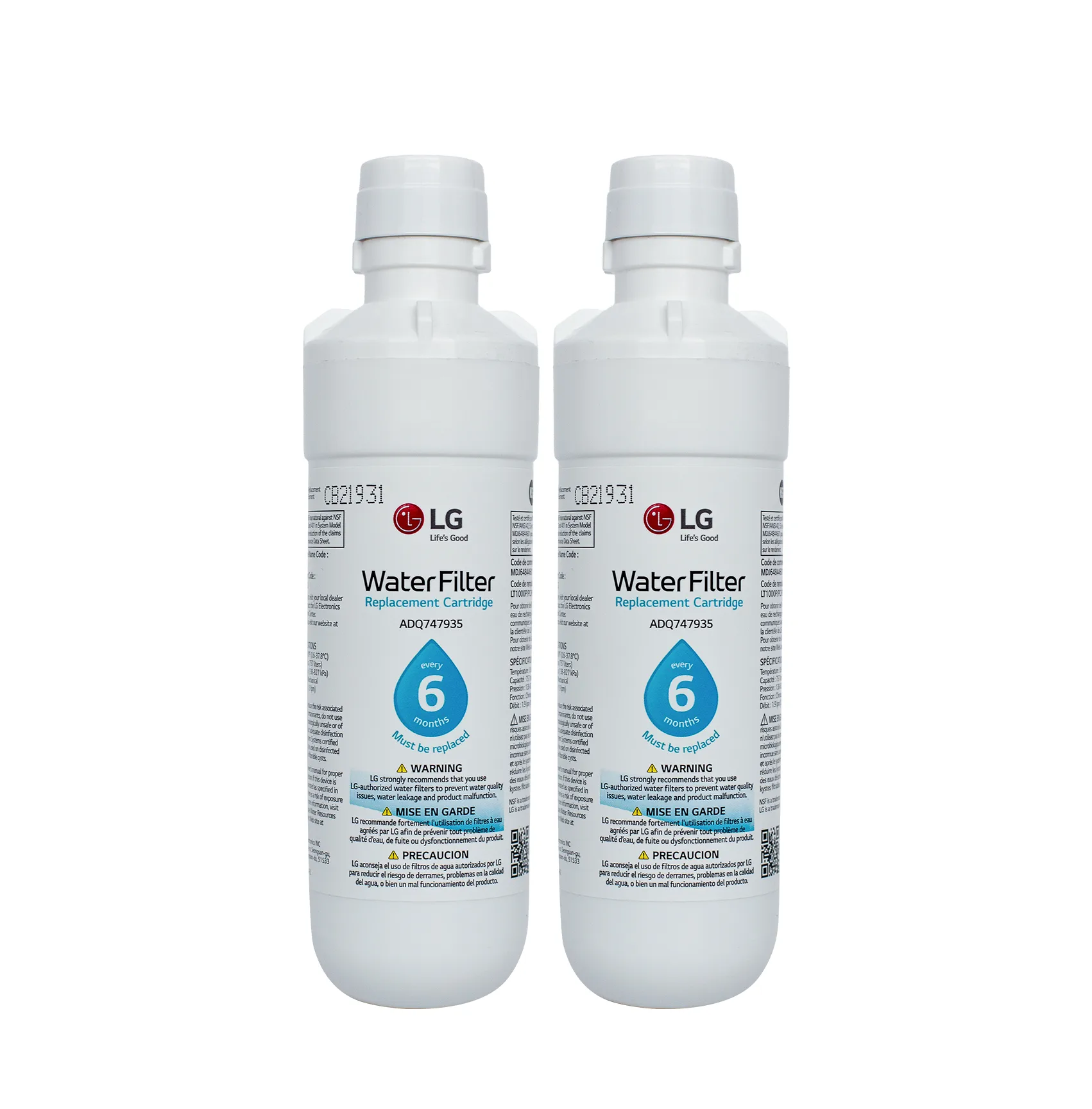 LG LT1000P PC/PCs Replacement Refrigerator Water Filter Cartridge